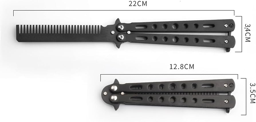 Black Butterfly Comb