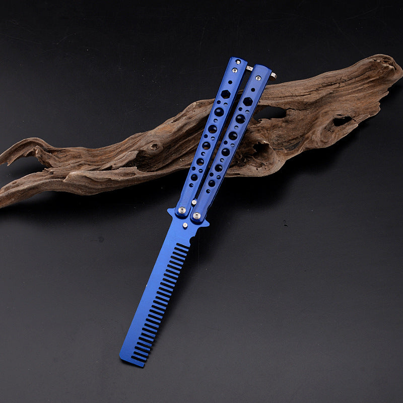 Blue Butterfly Comb